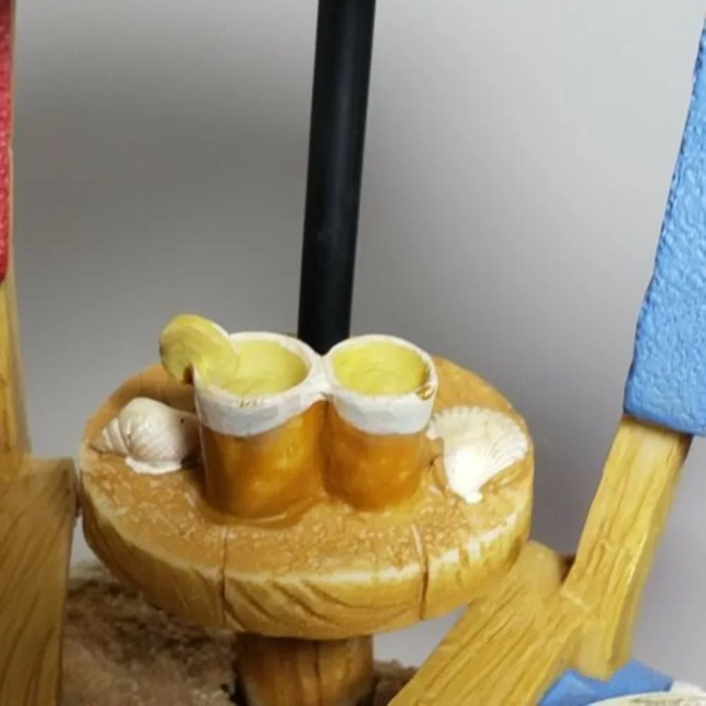 Yankee Candle Nautical Double Beach Chair Tea Light Holder Seashells Fli…